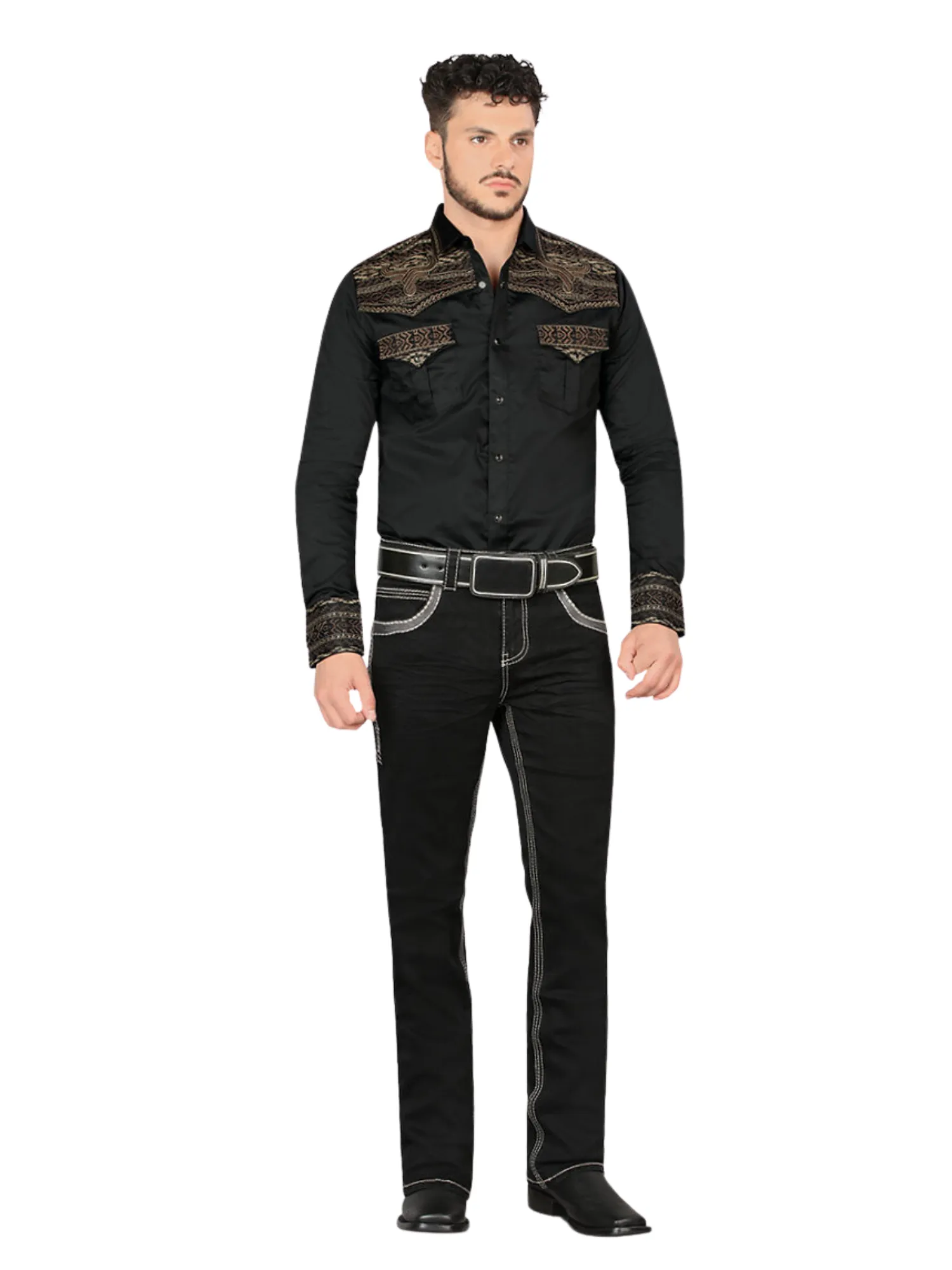 Pantalon Vaquero de Mezclilla Stretch Boot Cut para Hombre 'Lamasini' - ID: 1868