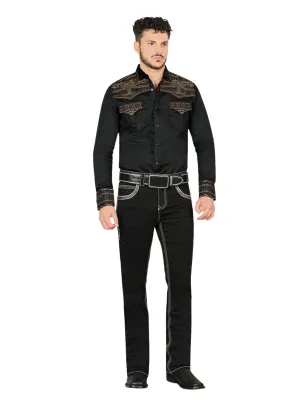 Pantalon Vaquero de Mezclilla Stretch Boot Cut para Hombre 'Lamasini' - ID: 1868
