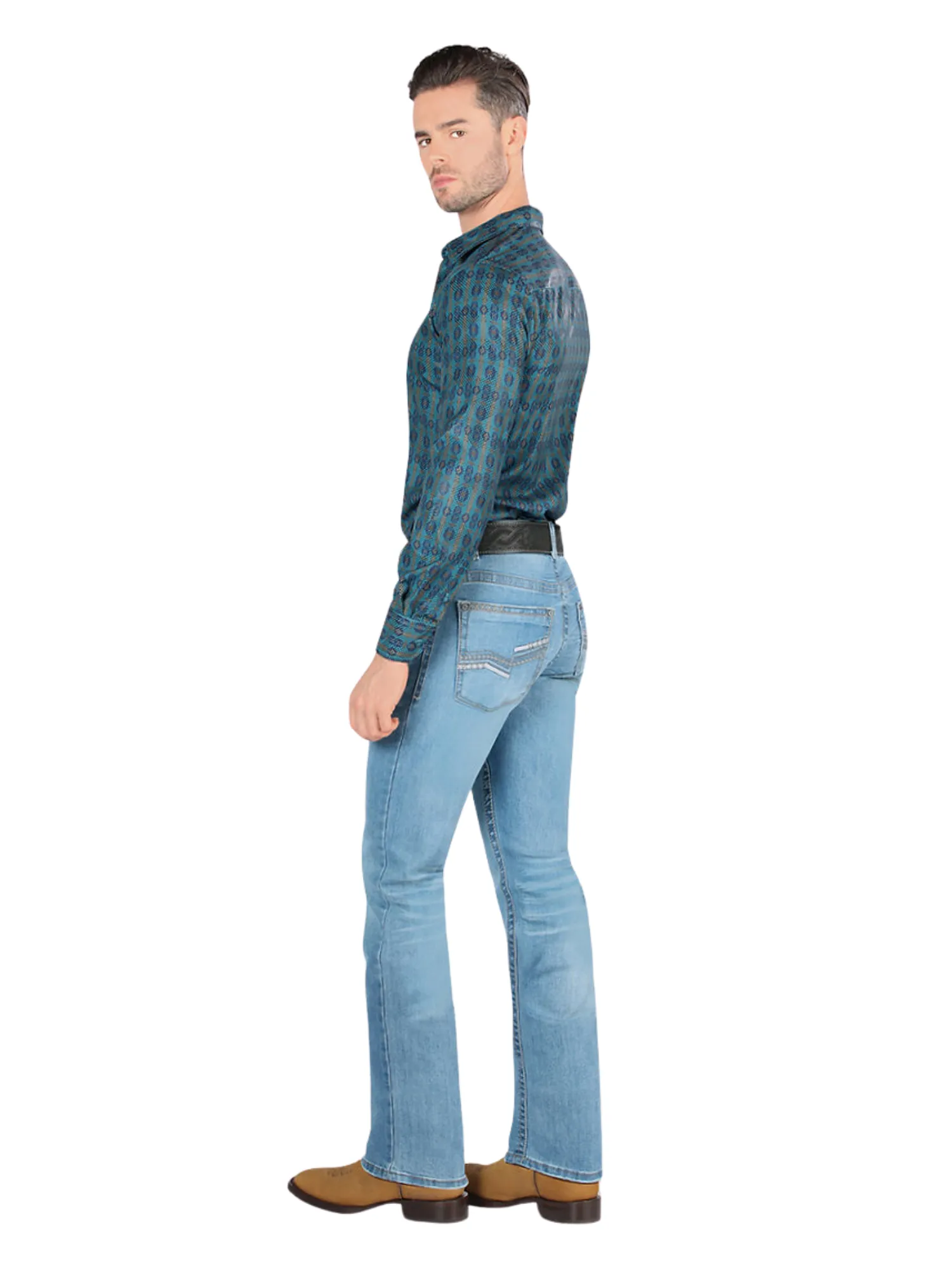 Pantalon Vaquero de Mezclilla Stretch para Hombre 'Montero' - ID: 4601