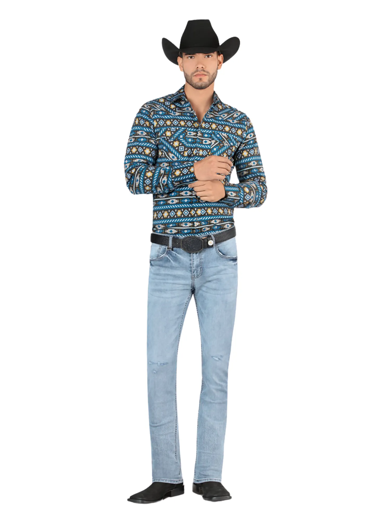 Pantalon Vaquero de Mezclilla Stretch para Hombre 'Montero' - ID: 5308