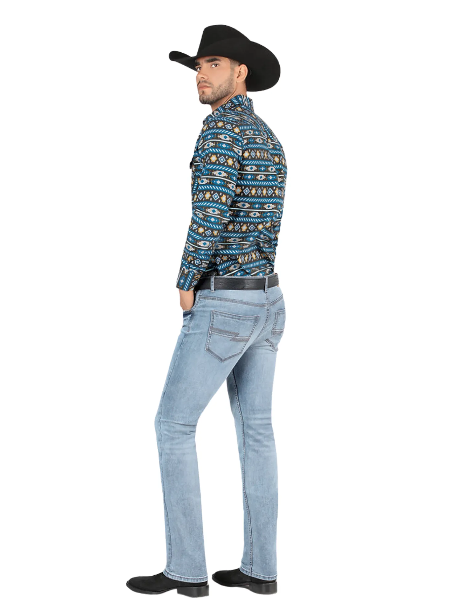 Pantalon Vaquero de Mezclilla Stretch para Hombre 'Montero' - ID: 5308