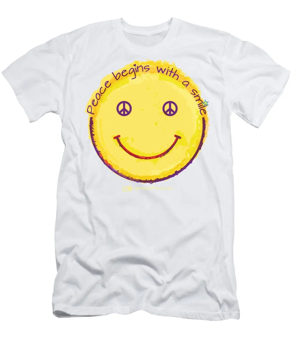 Peace Begins With A Smile - T-Shirt