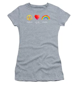 Peace Love And Pride - Women's T-Shirt