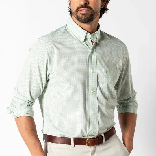 Performance Poplin Sportshirt (Pear Green)