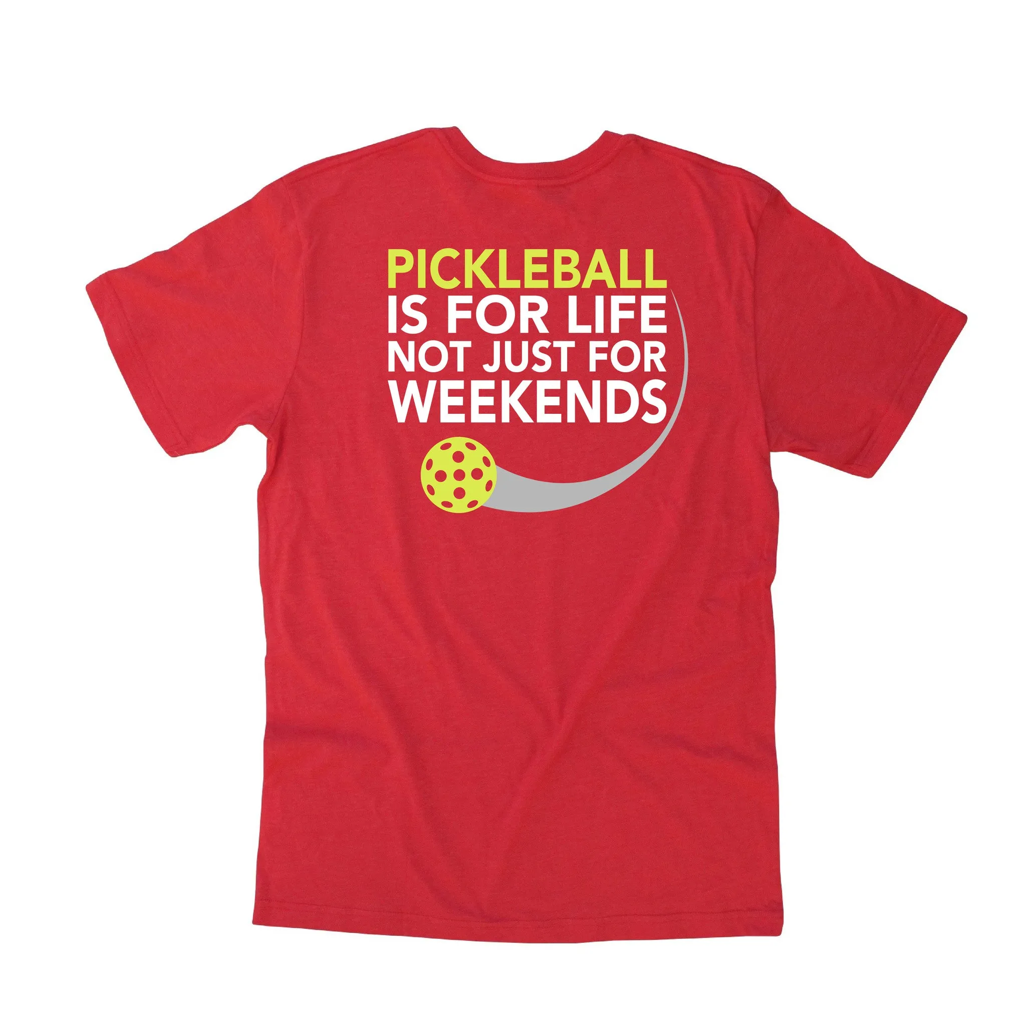 Pickleball is for Life not just for Weekends Men's T-Shirt - Vintage Casual Cotton Blend