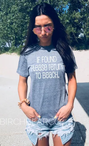 Please Return To Beach Shirt - Funny Beach T Shirt - Vacation Shirt - Beach Shirt - Lake Shirt - Lake T Shrit