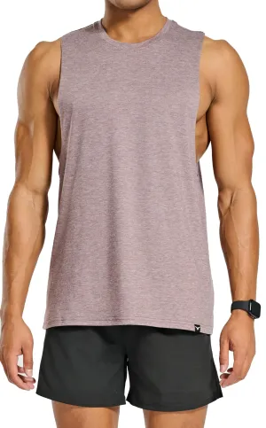 Project Titan Men's Workout Drop Arm Tank Top Cut Off Sleeveless Gym Shirts