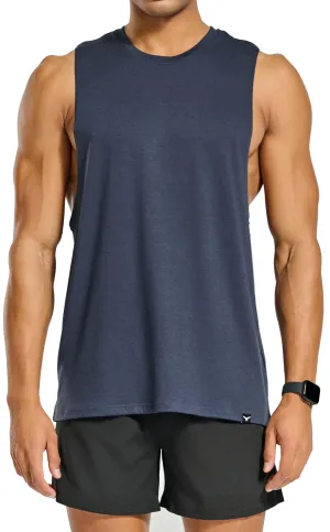 Project Titan Men's Workout Drop Arm Tank Top Cut Off Sleeveless Gym Shirts
