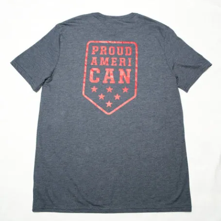 Proud American Sustainable T-Shirt - Dark Blue