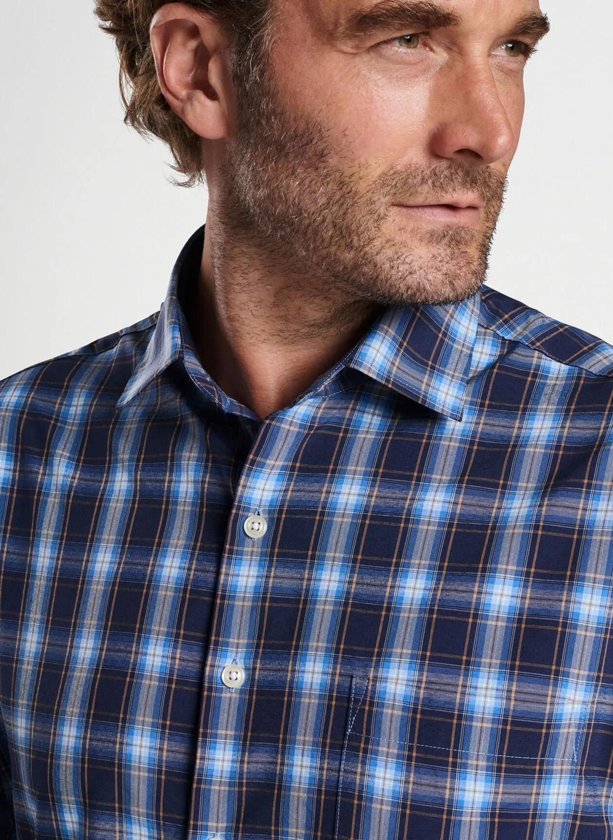Randall Performance Poplin Shirt (Navy)