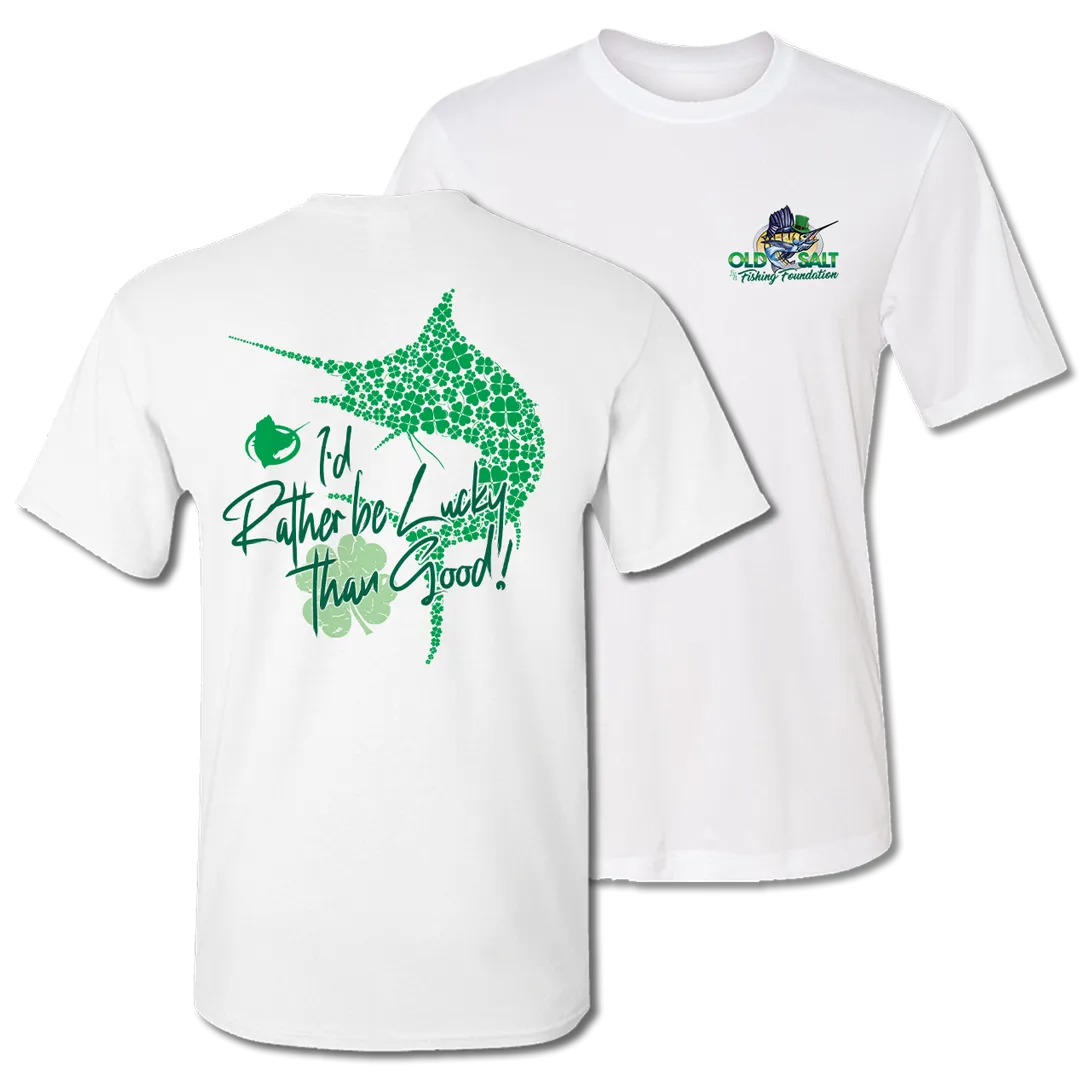 Rather Be Lucky - Marlin, Short Sleeve T Shirt