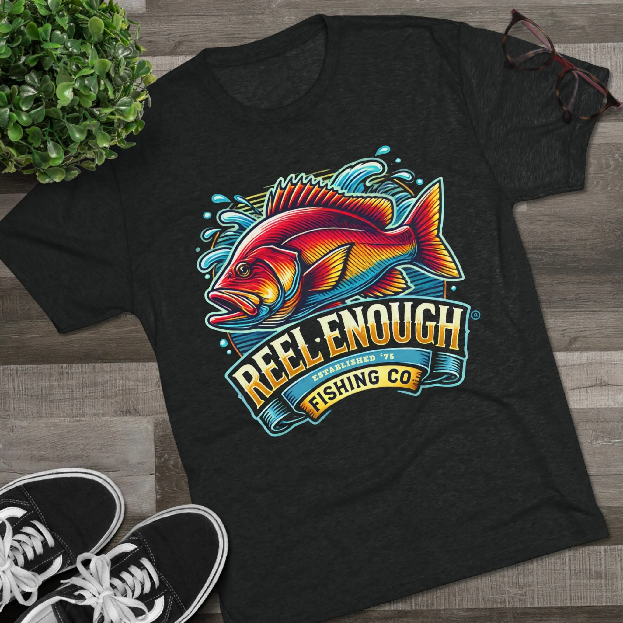 REEL ENOUGH - Unisex Tri-Blend Crew Tee