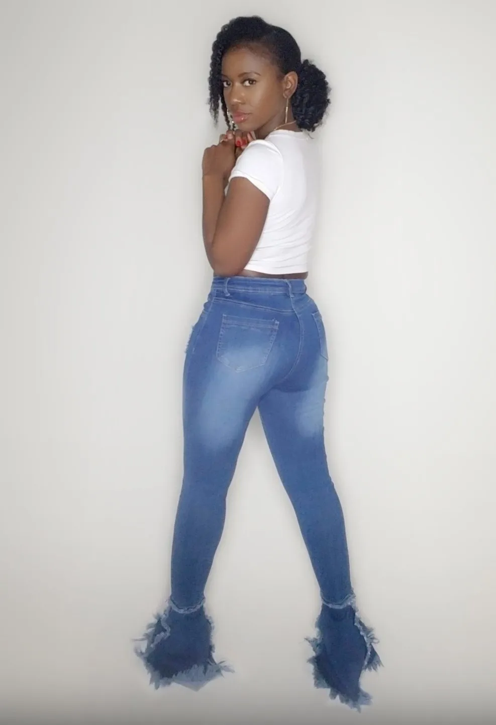 Ripped N Flare Jeans