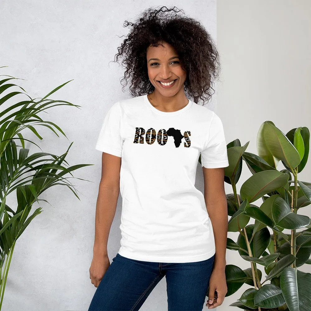 Roots African Print Short-Sleeve Unisex T-Shirt