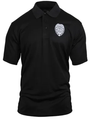 Rothco Moisture Wicking Security Polo Shirt With Badge