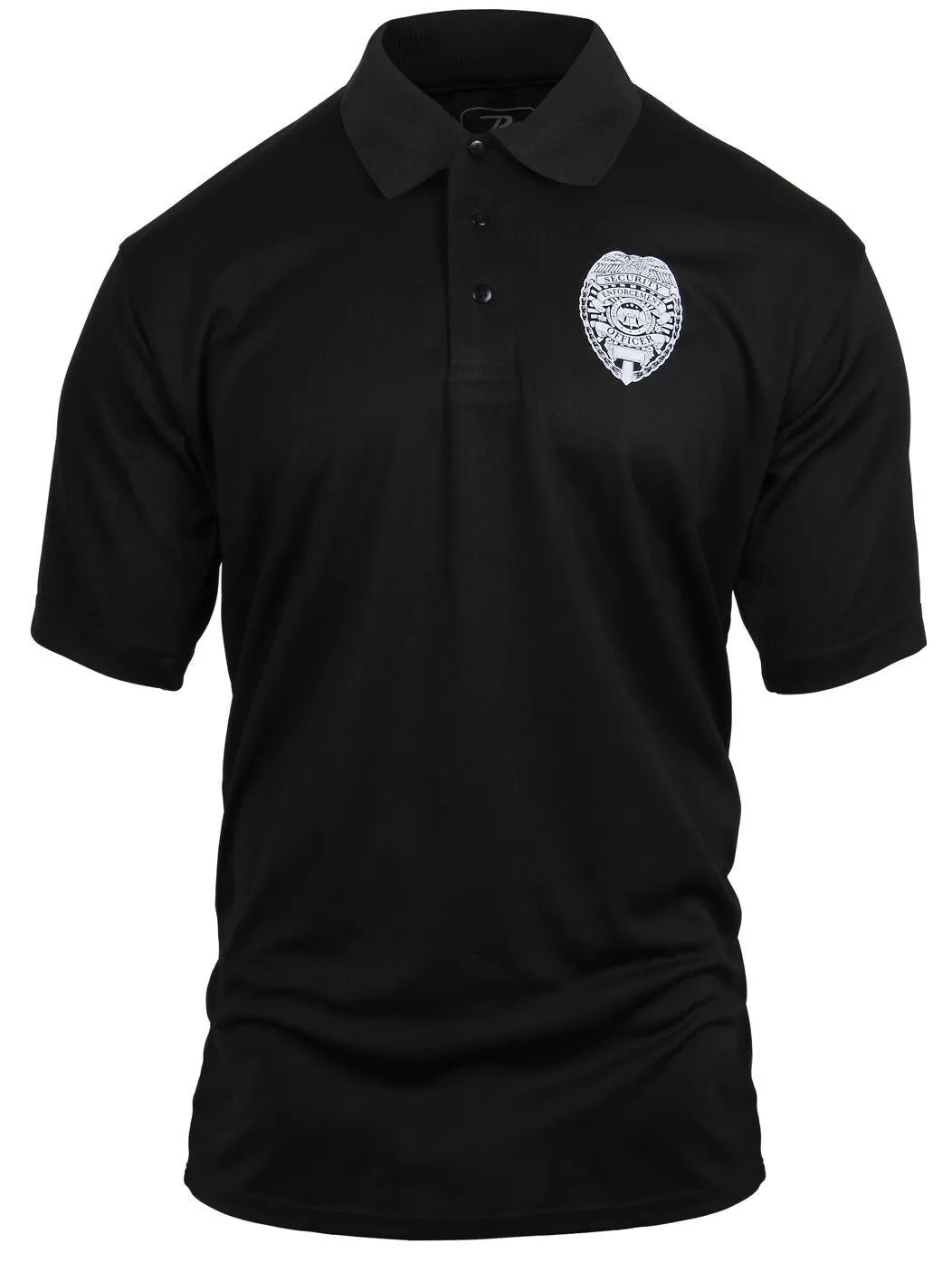 Rothco Moisture Wicking Security Polo Shirt With Badge