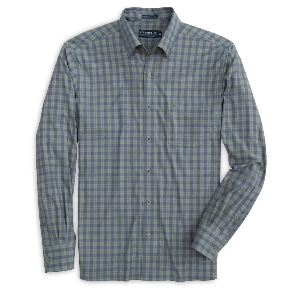 Rumfront Plaid Button Down (Slate)