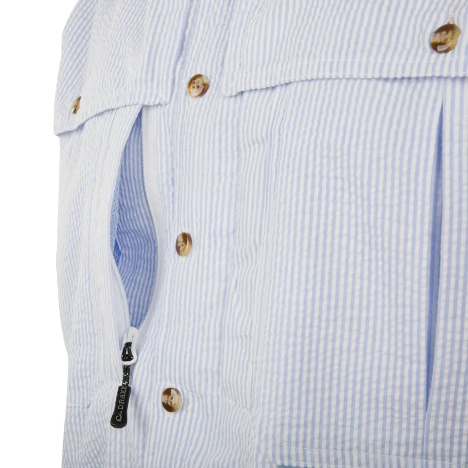 Seersucker Wingshooter's Shirt S/S - Blue