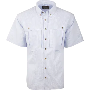 Seersucker Wingshooter's Shirt S/S - Blue