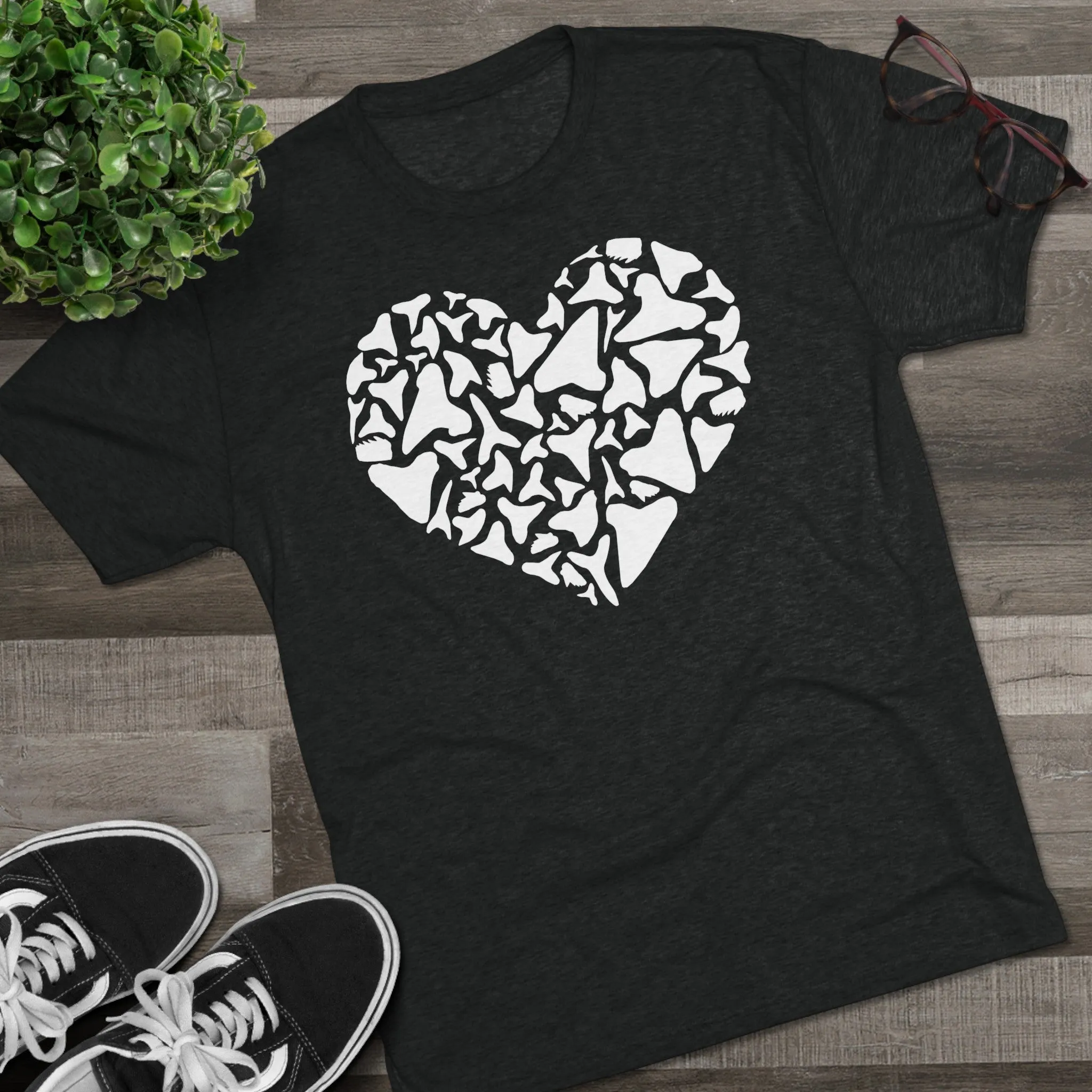 Shark Tooth Love - Tri-Blend