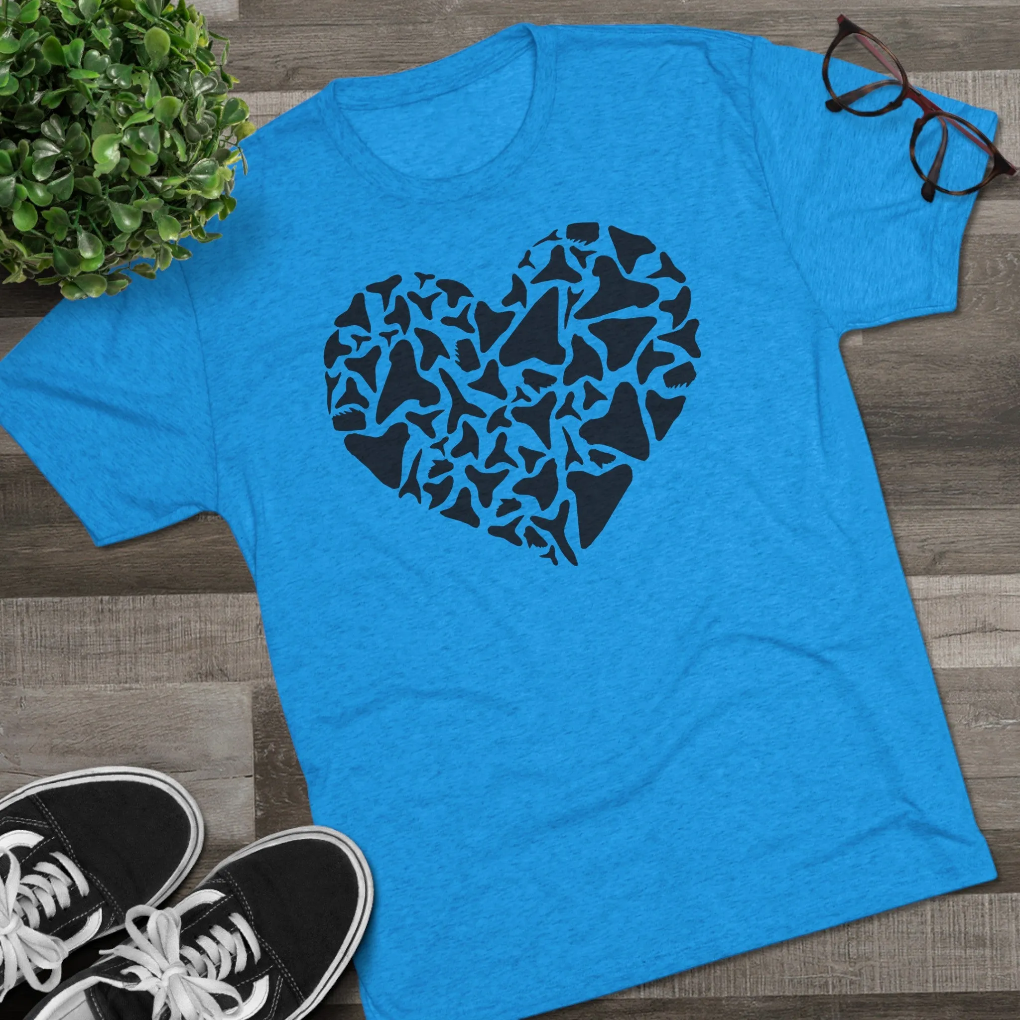 Shark Tooth Love - Tri-Blend