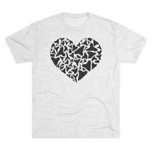 Shark Tooth Love - Tri-Blend
