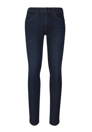 Skinny Max Men's Jeans in Sanded and Faded Dark Blue - BM22589