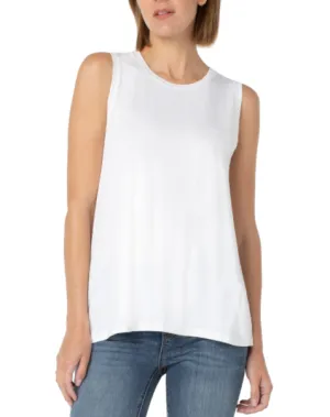 Sleeveless Scoop Neck Knit Tank
