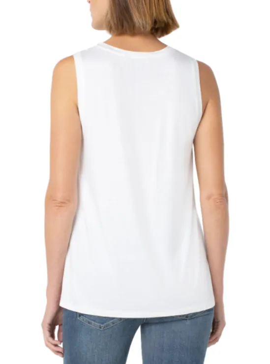 Sleeveless Scoop Neck Knit Tank