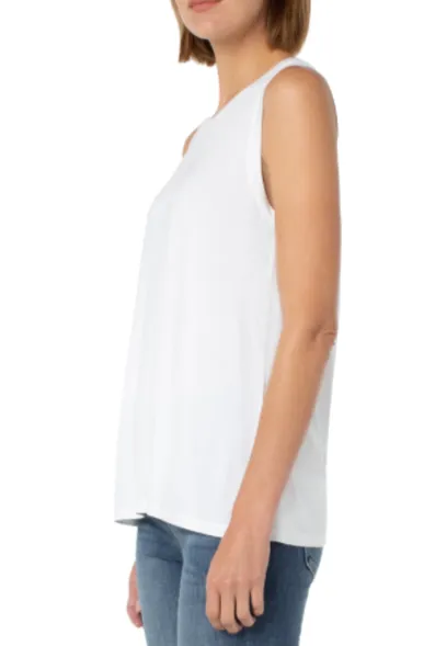 Sleeveless Scoop Neck Knit Tank