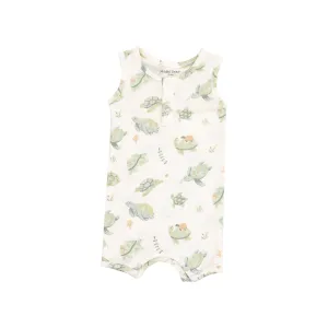 Sleeveless Shortie Romper | Sea Turtles