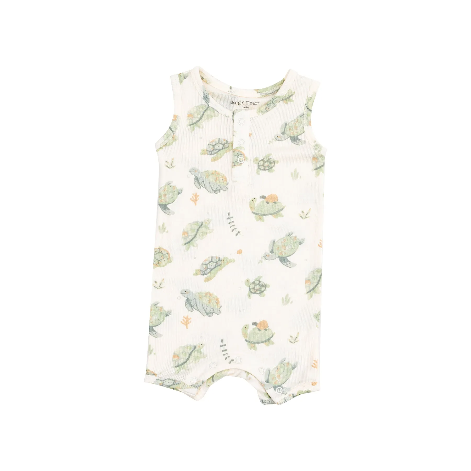 Sleeveless Shortie Romper | Sea Turtles