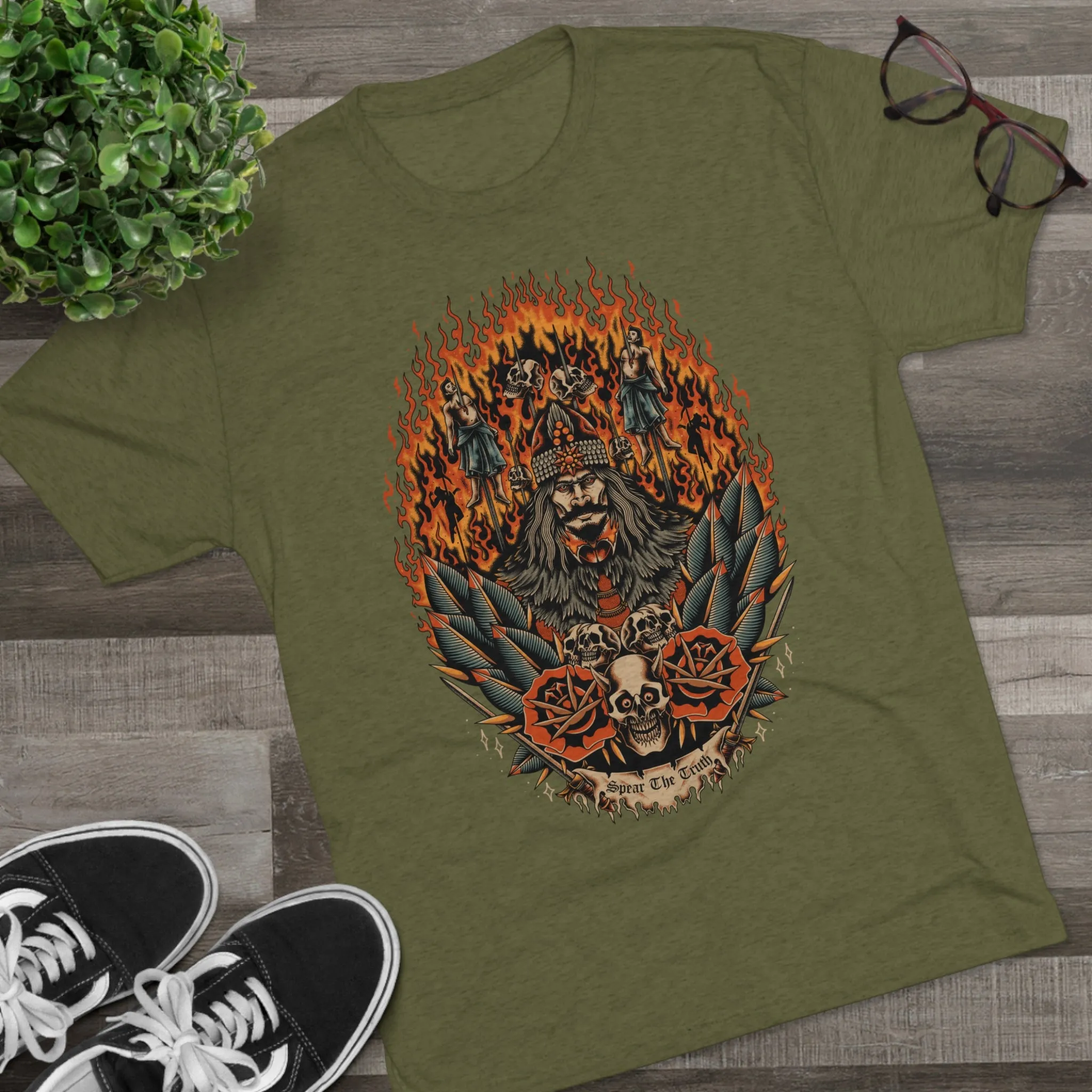 Spear the Truth (Vlad the Impaler) Tri-blend Unisex Crew Tee