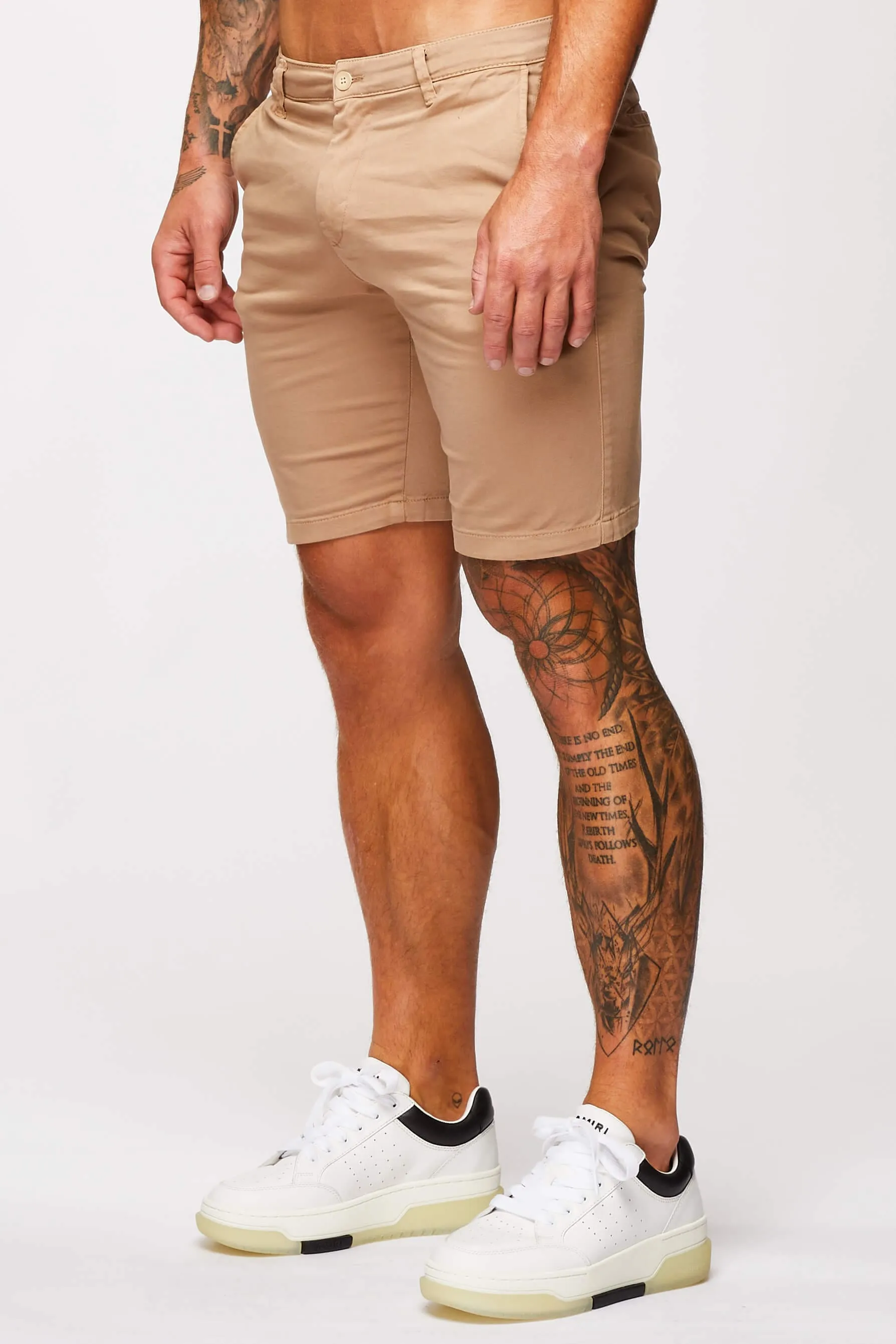 STRETCH CHINO SHORT BEIGE