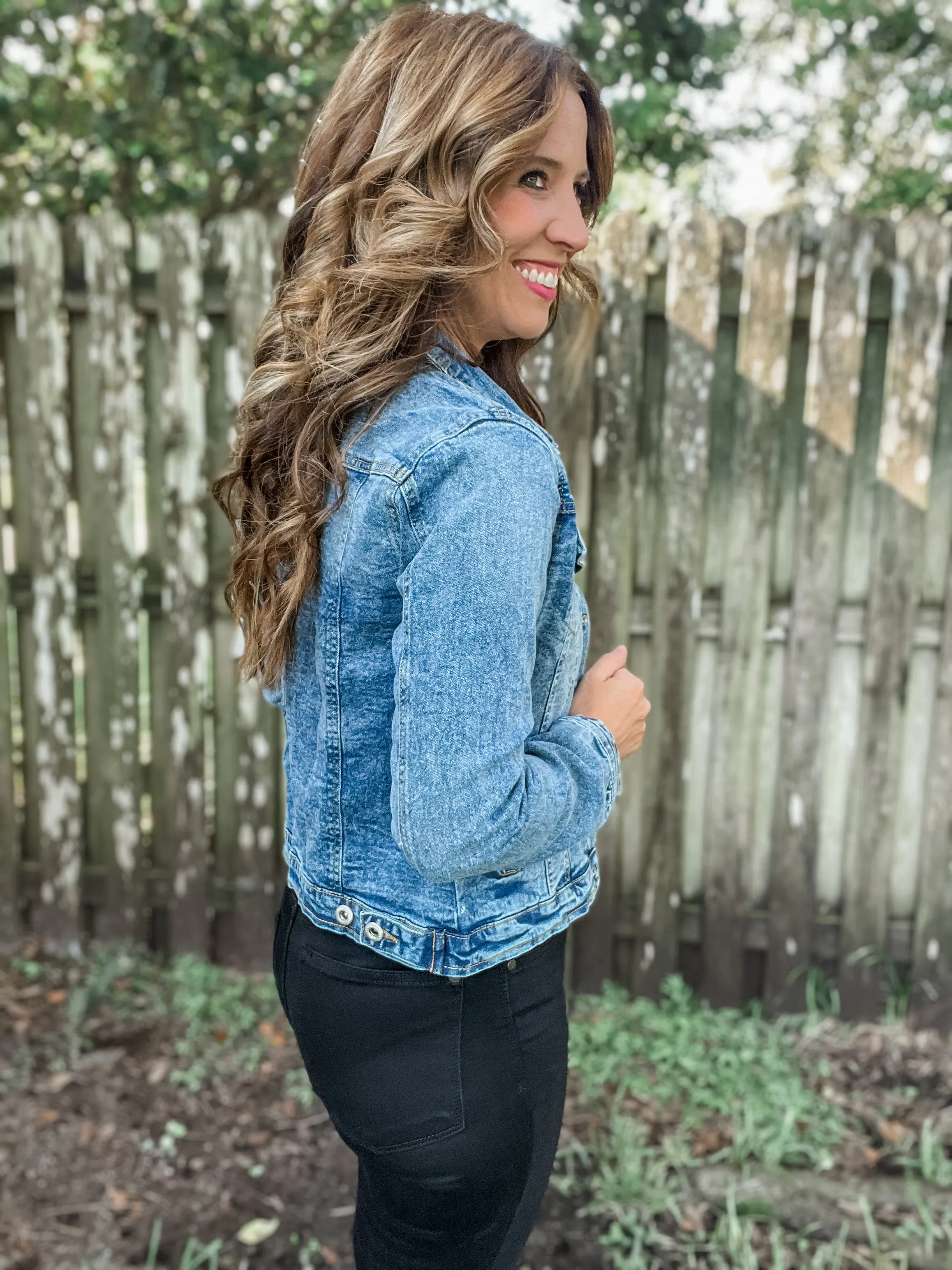 Stretchy Denim Jacket