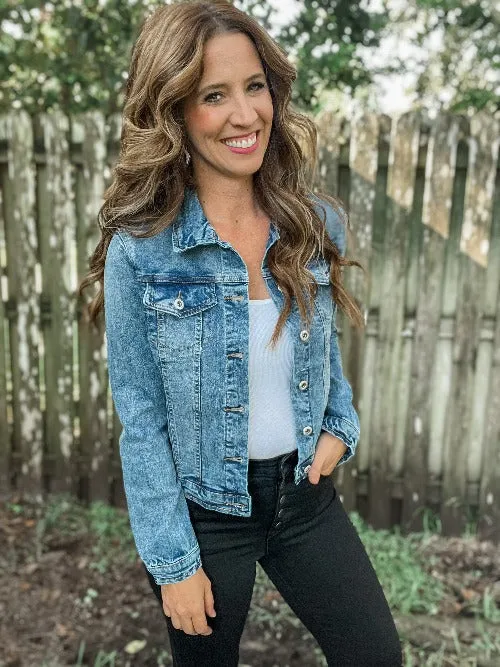 Stretchy Denim Jacket