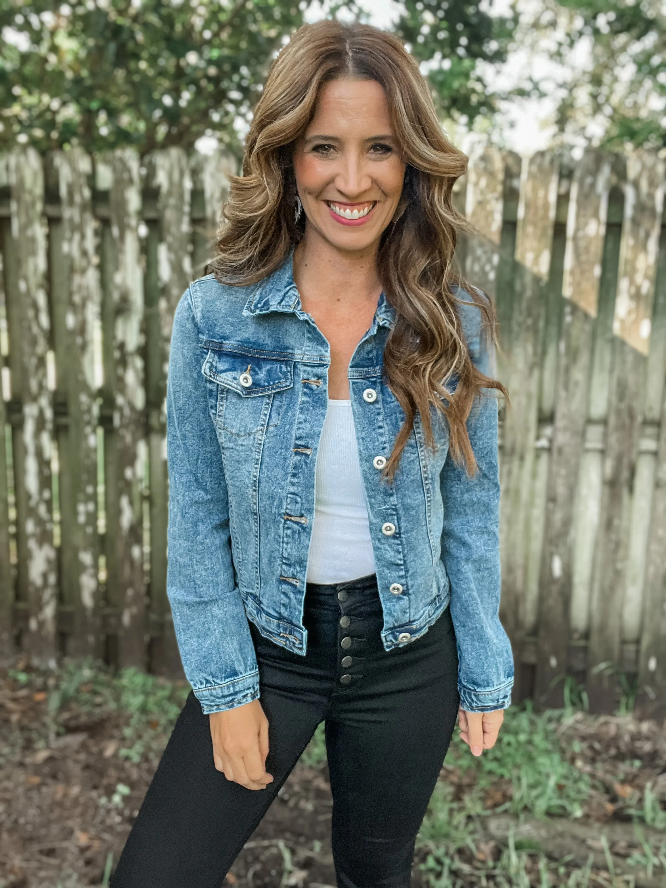 Stretchy Denim Jacket