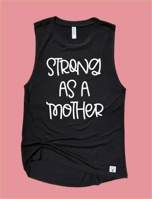 Strong As A Mother Workout Tank | Womens Yoga Tank