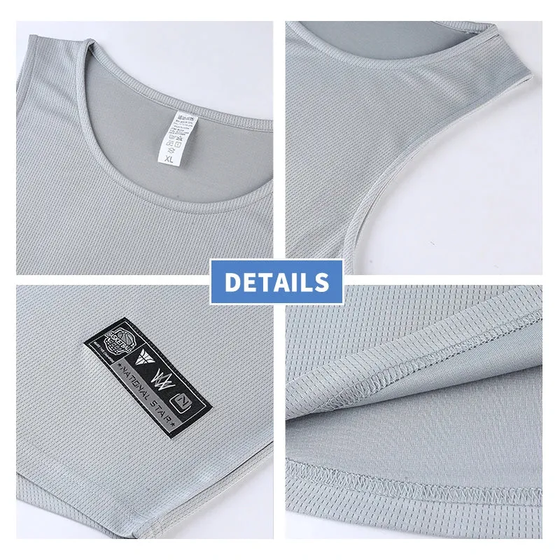 Summer Fitness Mesh Tank: Men's Sleeveless Sport Vest
