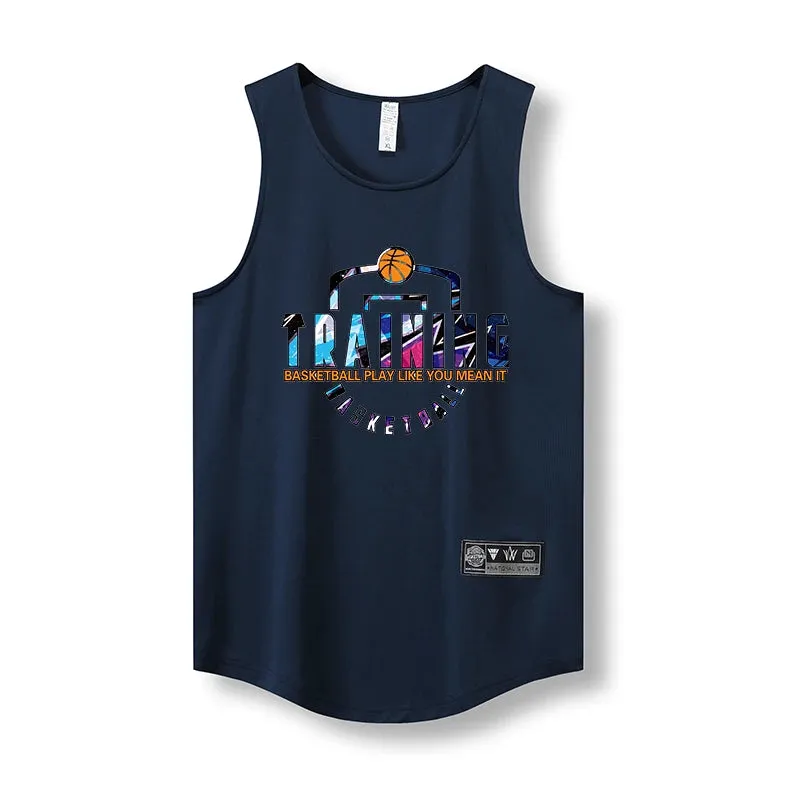 Summer Fitness Mesh Tank: Men's Sleeveless Sport Vest