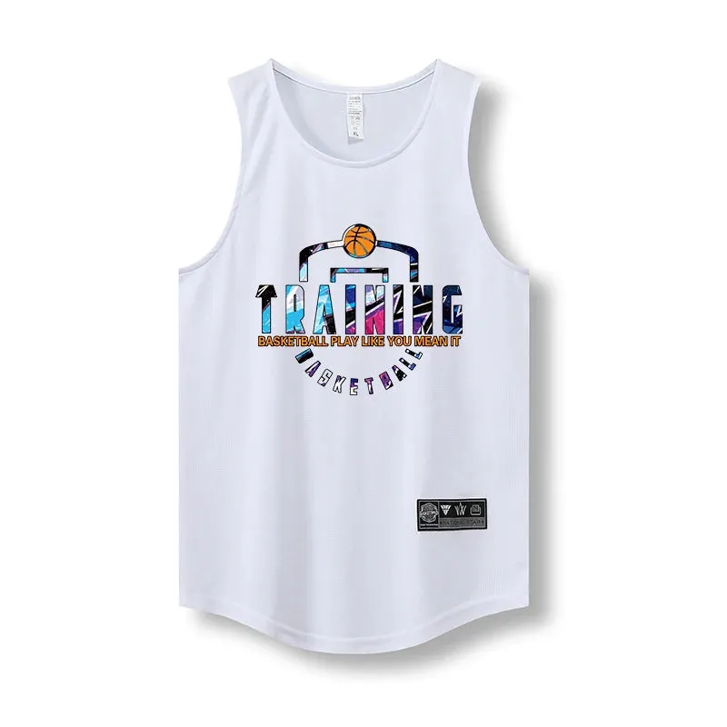 Summer Fitness Mesh Tank: Men's Sleeveless Sport Vest