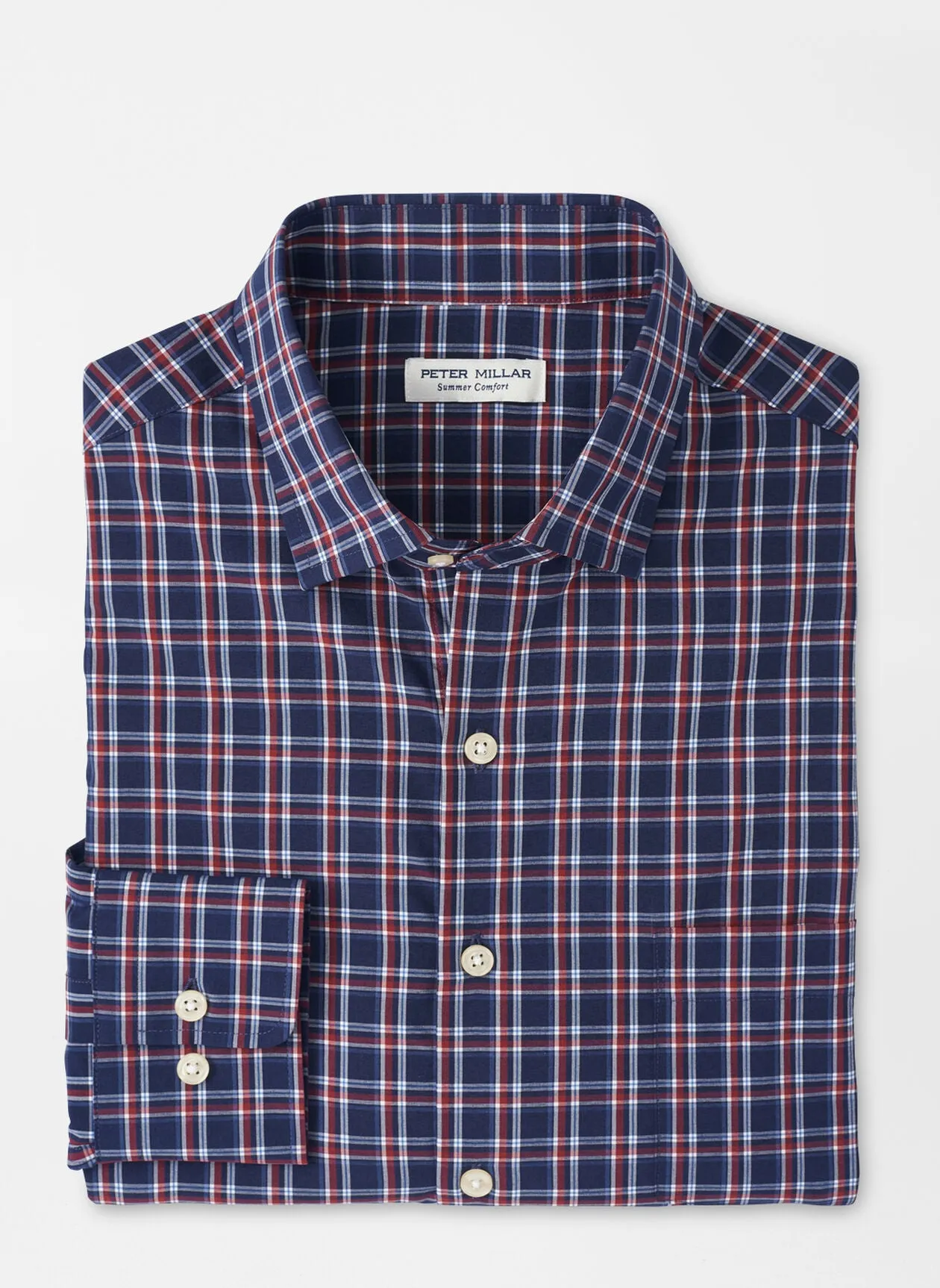 Sylvan Performance Poplin Sport Shirt (Navy)