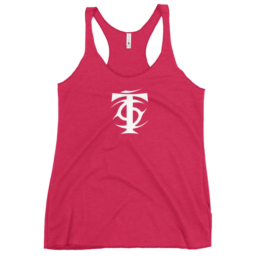 T Nation Women's Racerback Tank - White Logo