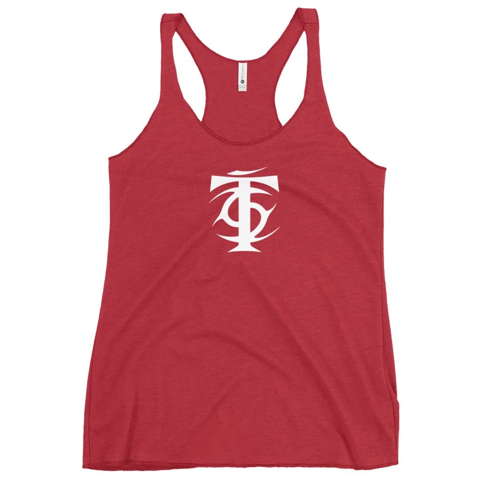 T Nation Women's Racerback Tank - White Logo
