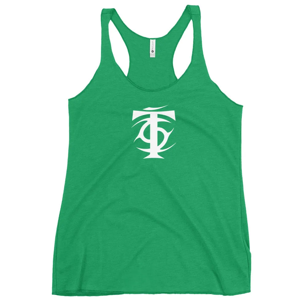 T Nation Women's Racerback Tank - White Logo