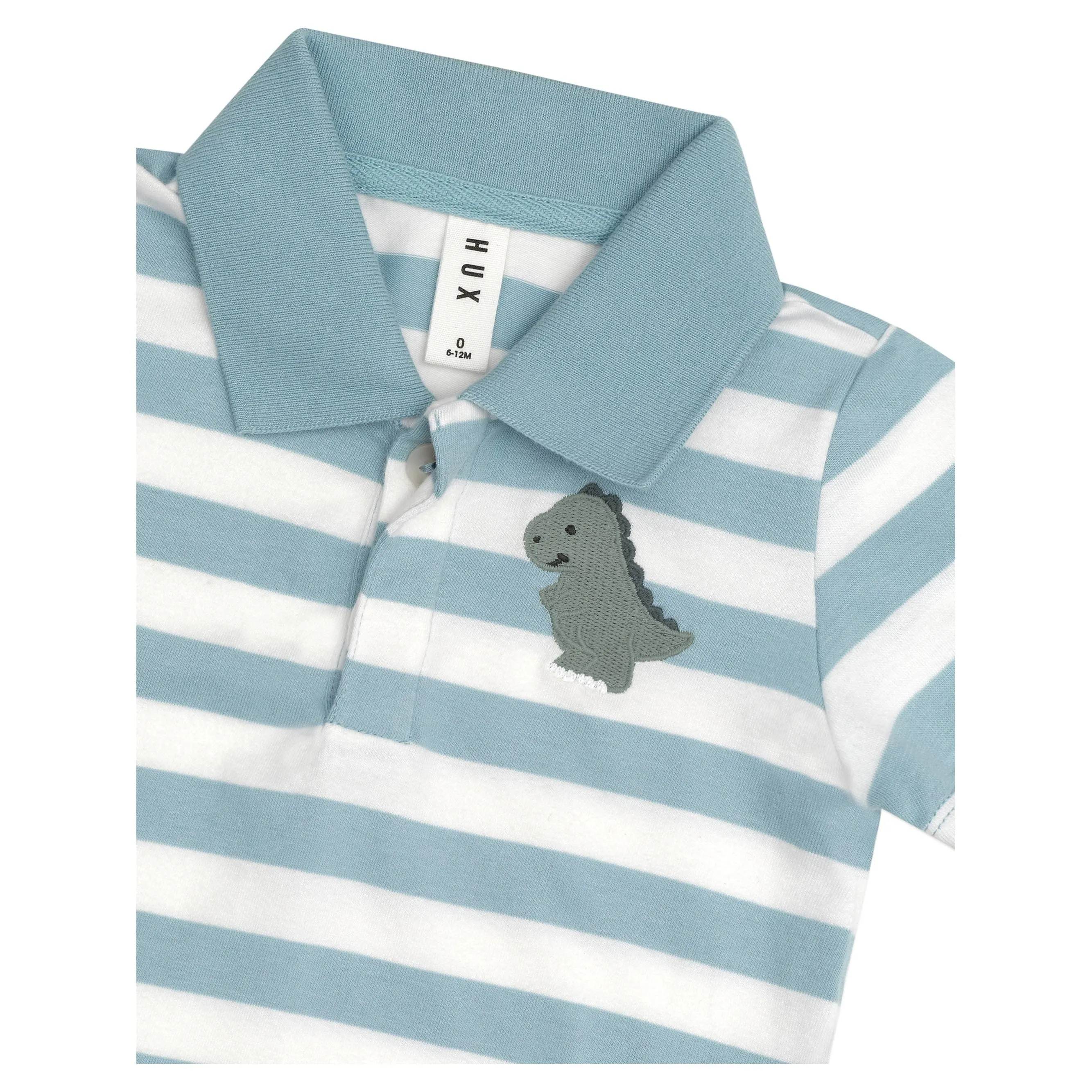 T-Rex Stripe Polo T-Shirt