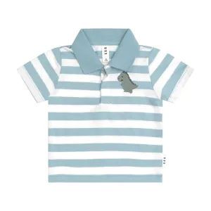 T-Rex Stripe Polo T-Shirt
