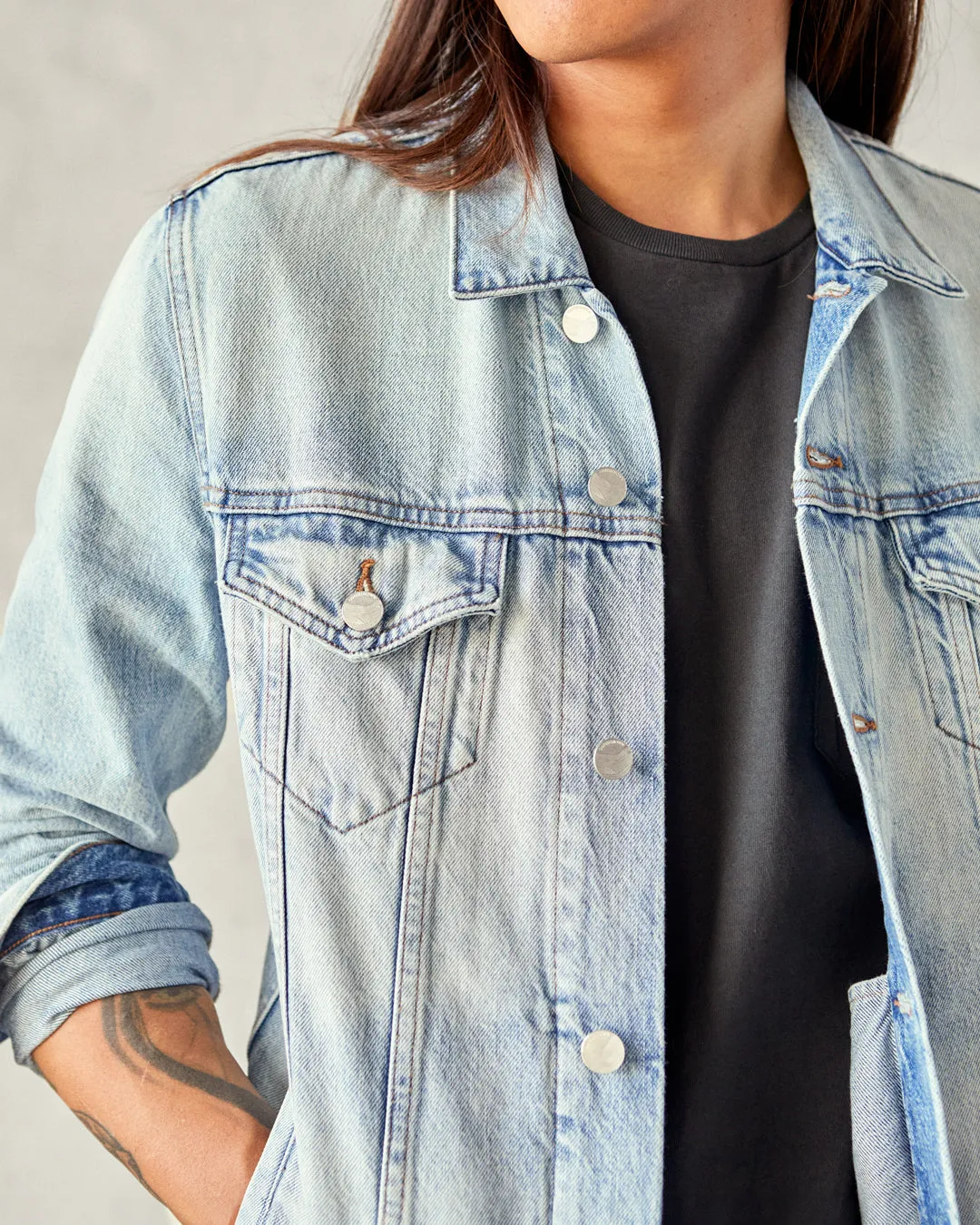 The Tides Trucker Jean Jacket - FINAL SALE