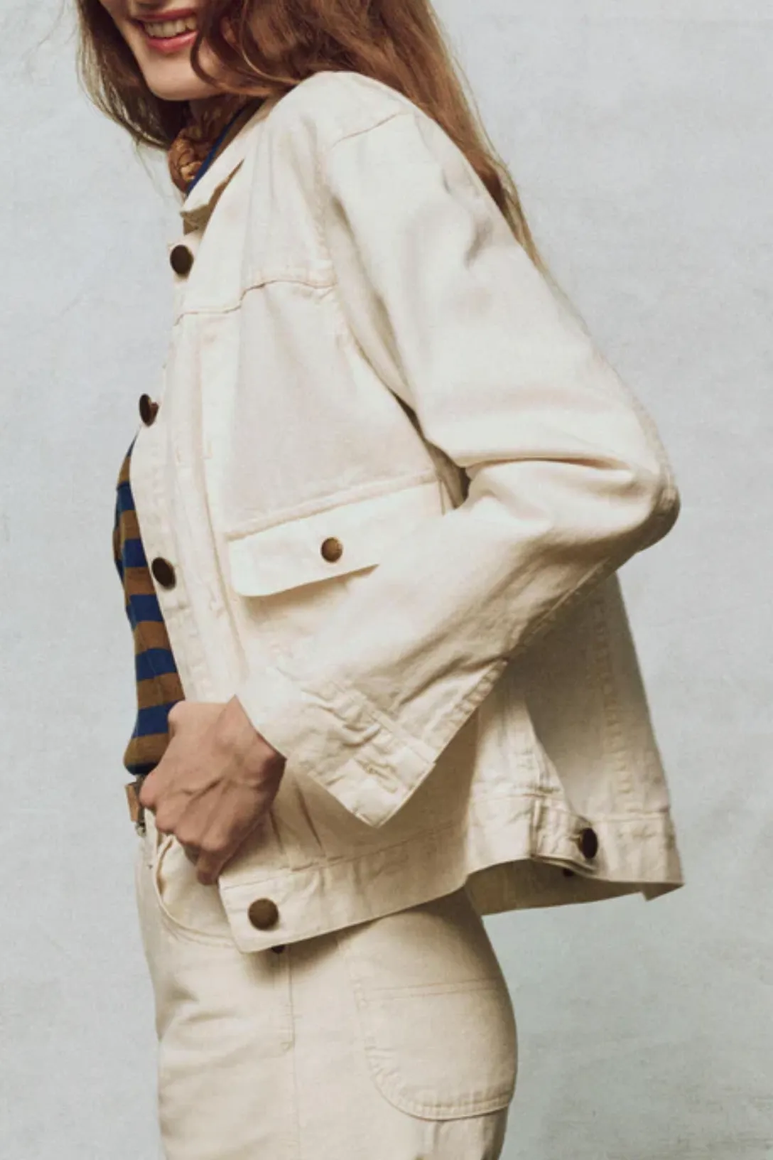 The Workwear Jean Jacket | Natural Hemp