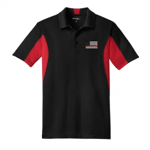 Thin Red Line Men's Side Blocked Micropique Sport-Wick® Polo